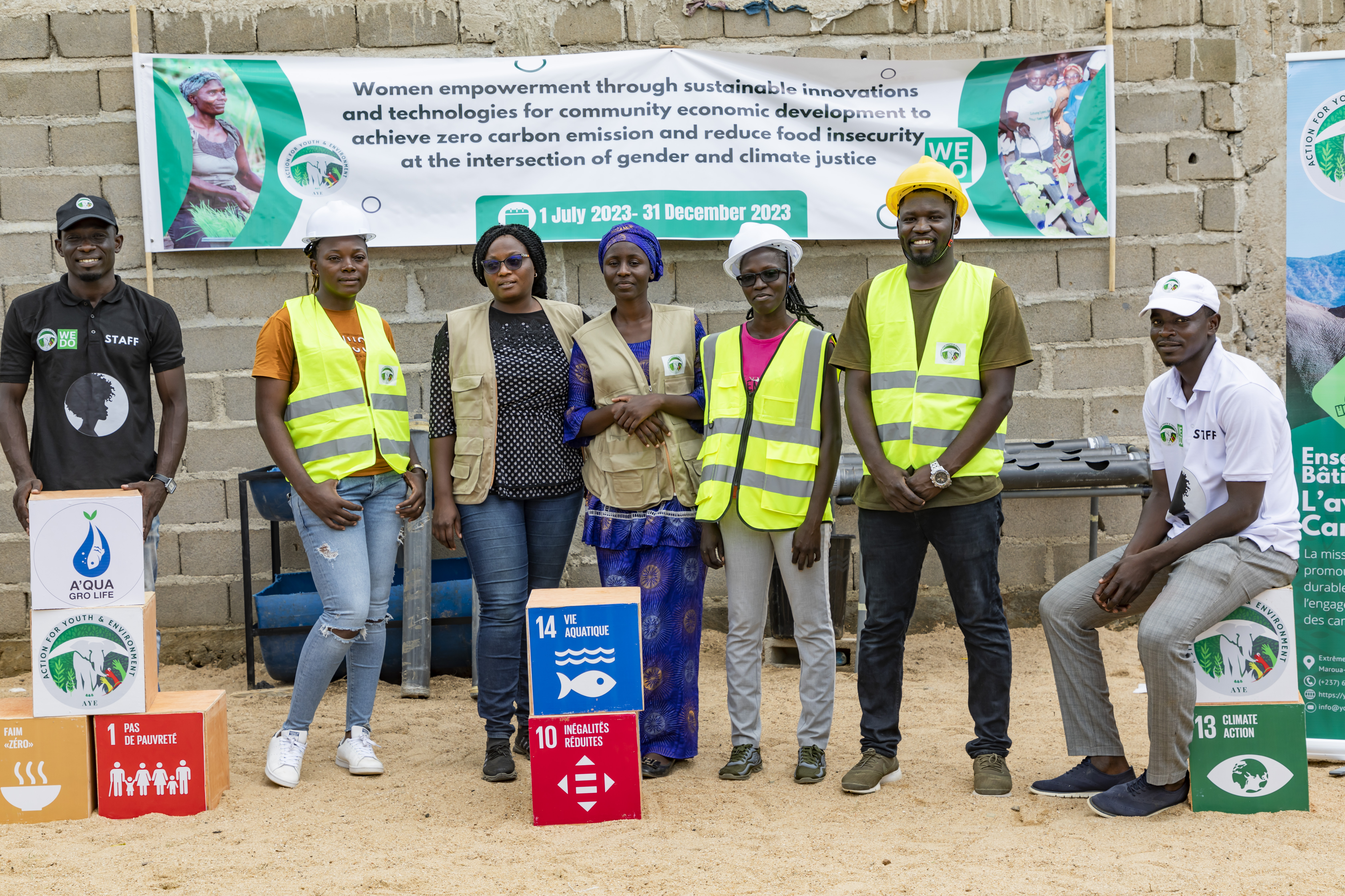 AYE–Data4Her team in the field
